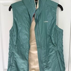L.L. Bean Green Quilted Vest